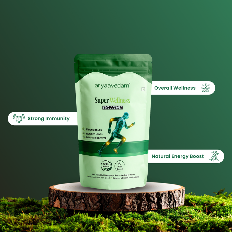 Aryavedam Combo Pack β B12 Powder + Super Wellness Powder | Plant-Based Daily Wellness Support (2 x 200g)