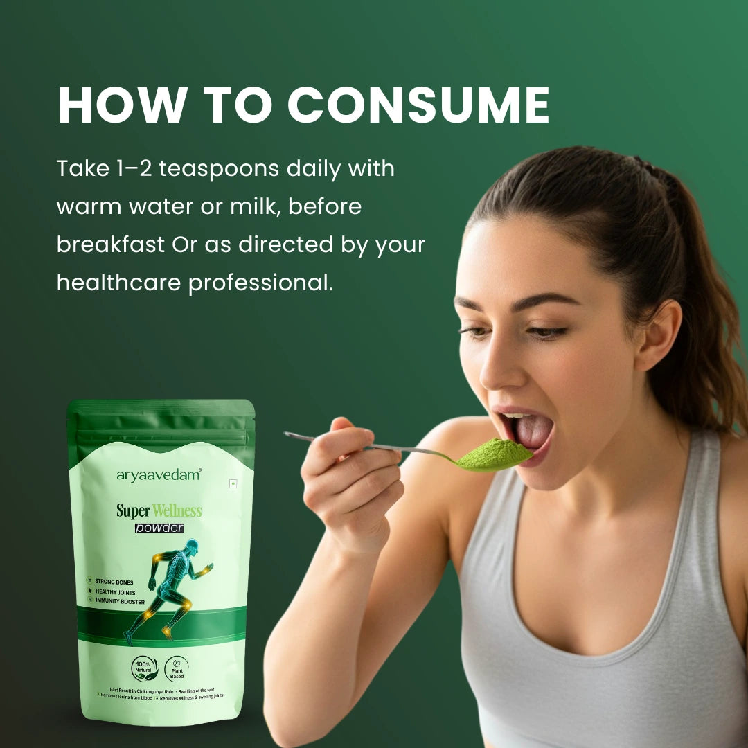 Aryavedam Super Wellness Powder – Natural Joint & Immunity Support (200g)